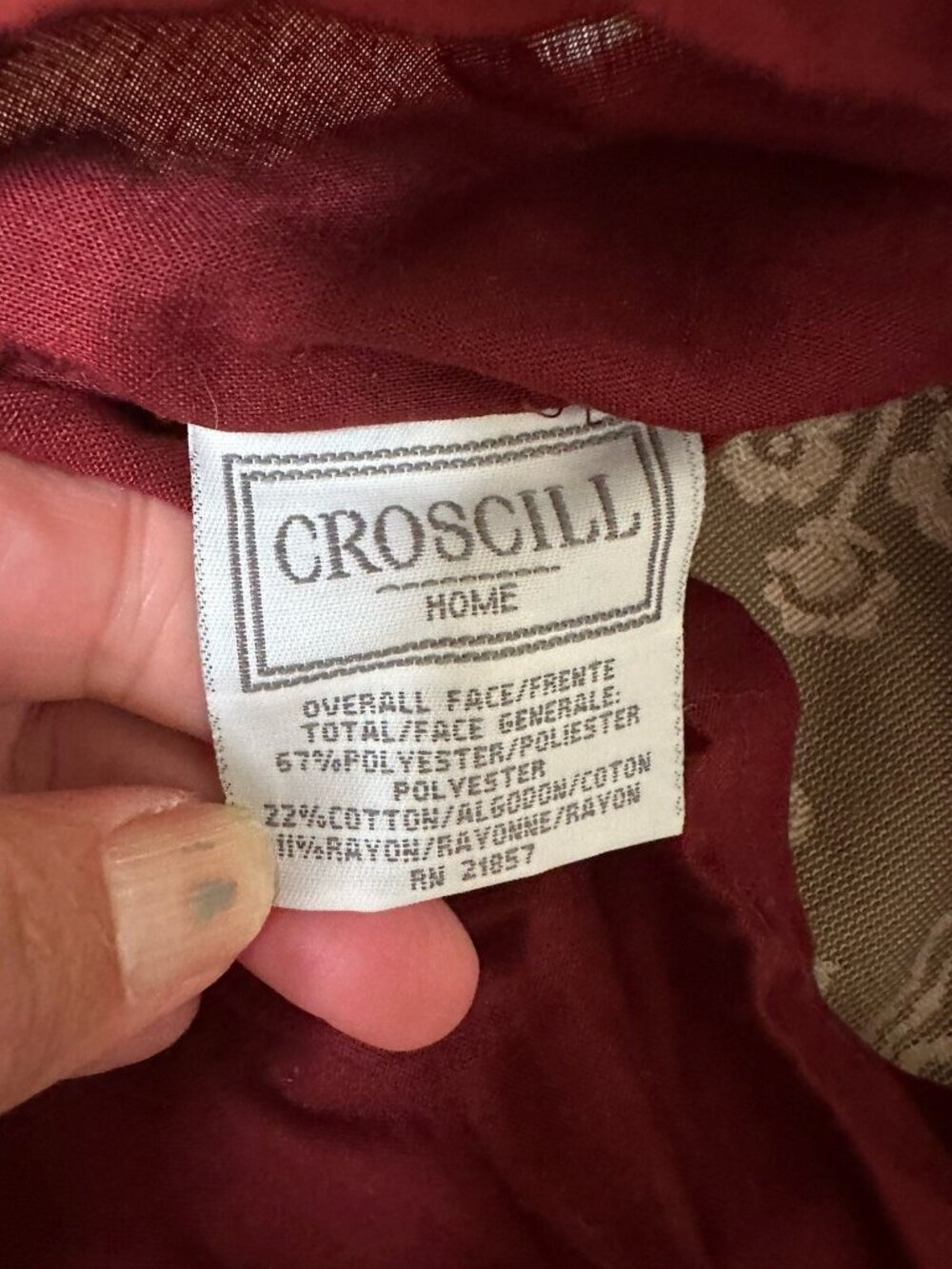 2 CROSCILL RENAISSANCE BURGUNDY VELVET Brocade PATCHWORK KING PILLOW SHAMS BOHO - Picture 5 of 9